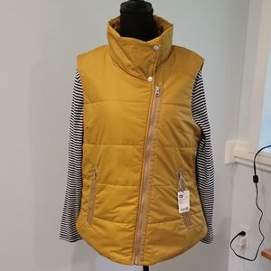 REI Poof Vest Women's Large NWT Yellow Gold